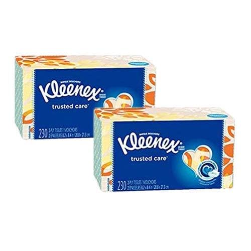 Kleenex Trusted Care Facial Tissues, 8 Flat Boxes, 200 Tissues per Box