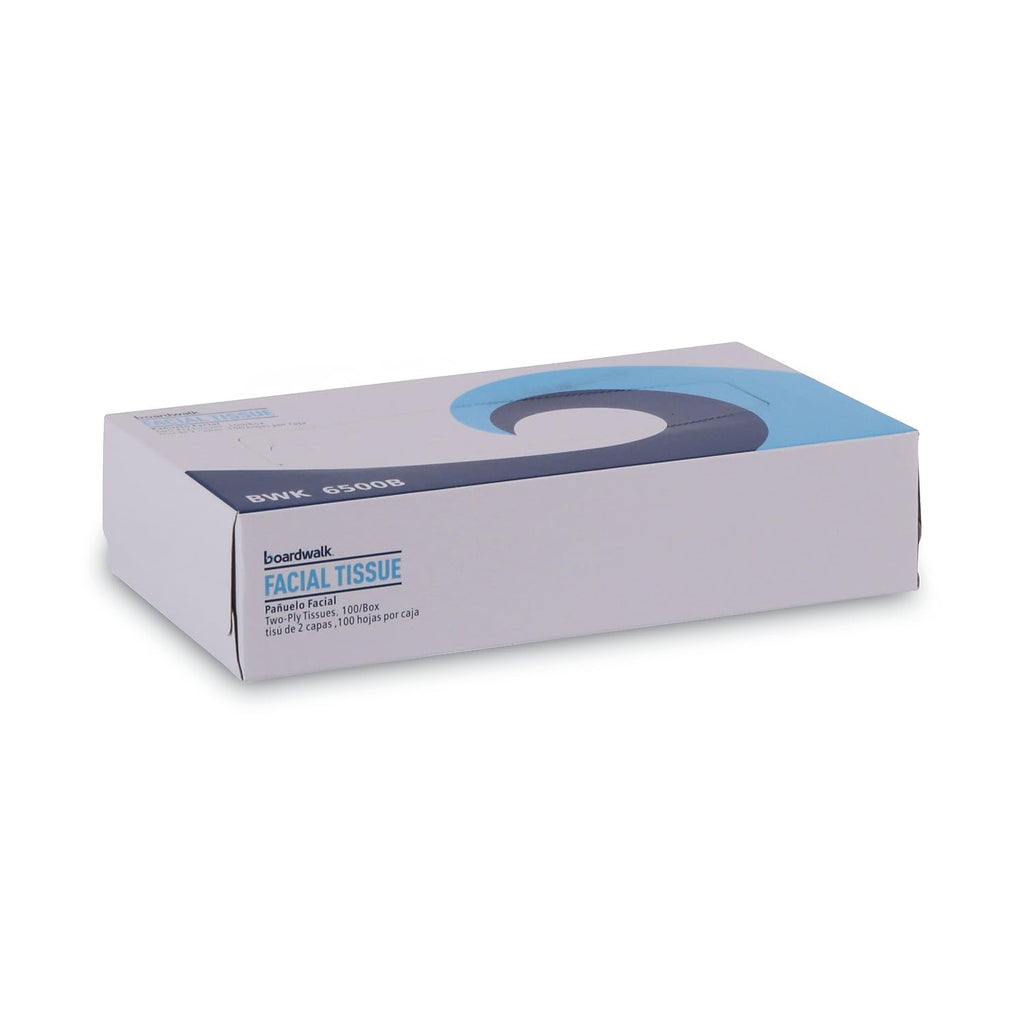 Boardwalk BWK6500 Office Packs Facial Tissue, Flat Box, 100 Sheets per Box (Case of 30 Boxes)