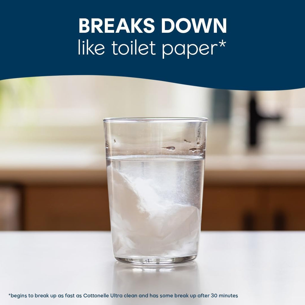 Cottonelle Fresh Care On-The-Go Flushable Wipes, 24 Packs, 14 Wipes per Pack