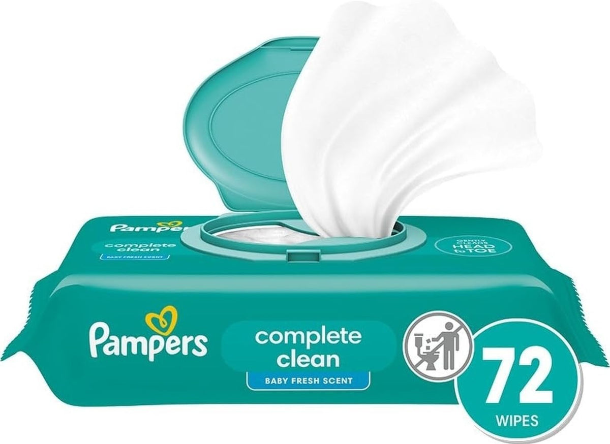 Pampers Complete Clean Baby Wipes - Fresh Scent 1X 72 Count