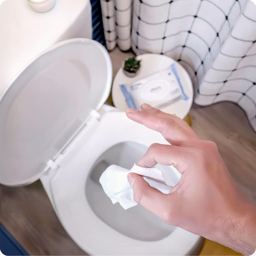 Squatty Potty Flushable Wipes - 3 Packs of 50 (150 Total Wet Wipes)