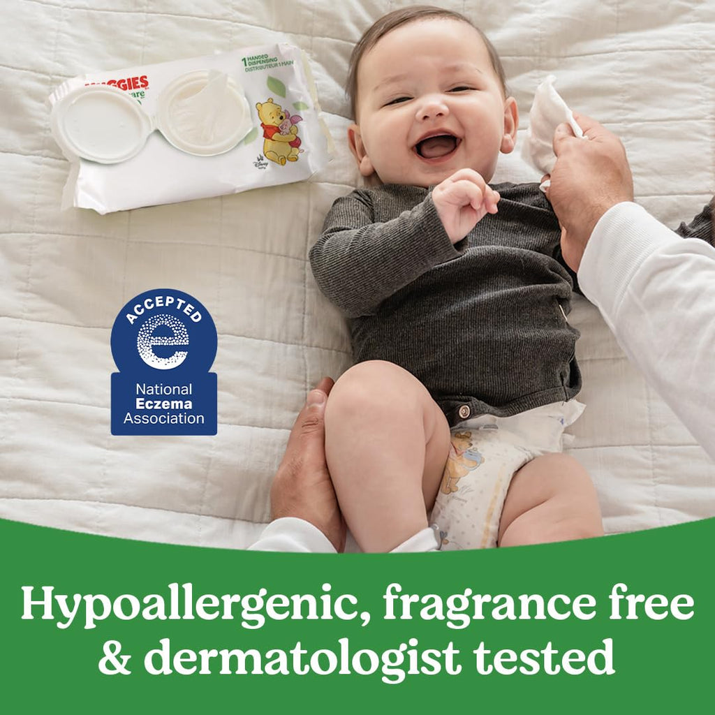 Huggies Natural Care Sensitive Baby Wipes, Unscented, 1 Pack, 56 Wipes
