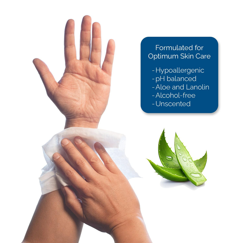 TenderProtect Original XL Incontinence Wipes for Adults with Aloe, 600 Count