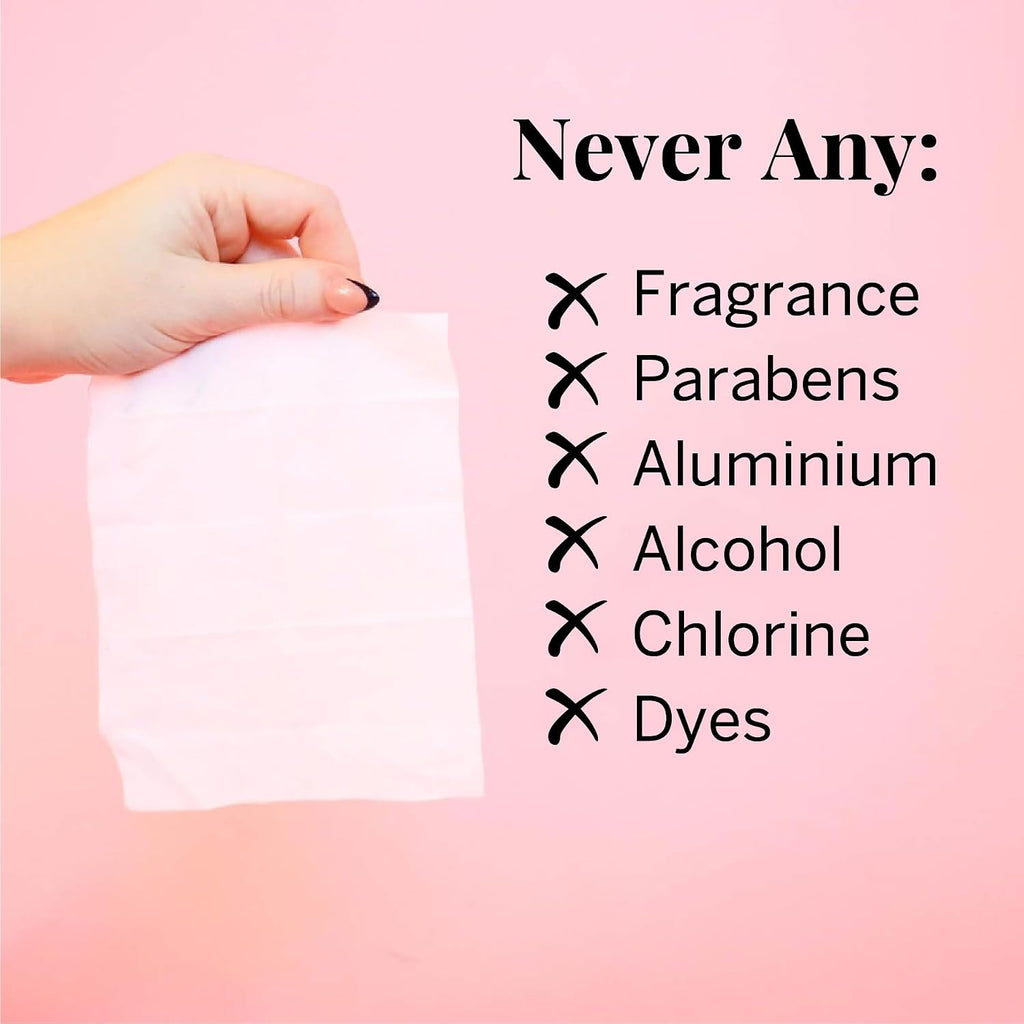 Pixie Menstrual Cup Wipes - On The Go Public Bathroom Feminine Wipes - Safe On Period Cups & Menstrual discs - Biodegradable, Flushable, Ph Balanced (20 Count (2 Pack)