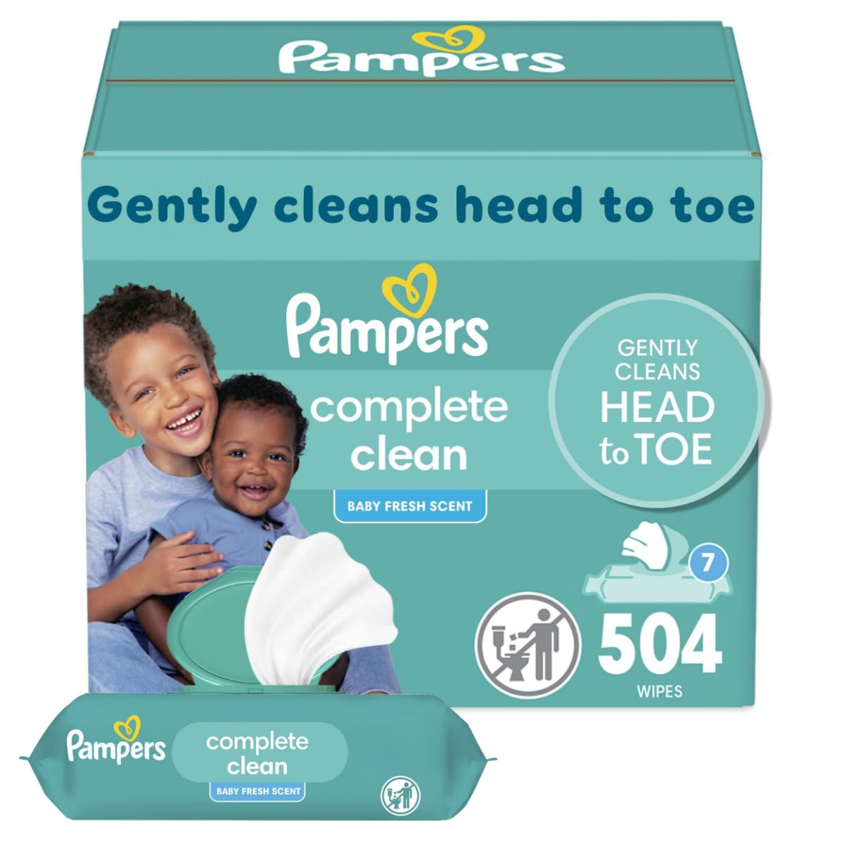 Pampers Complete Clean Baby Wipes - Fresh Scent 1X 72 Count