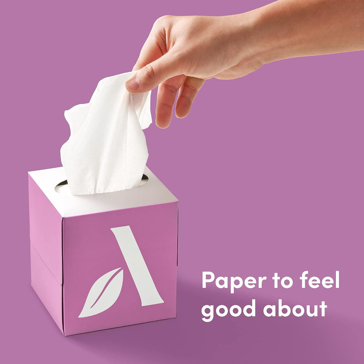 Amazon Aware 100% Bamboo Facial Tissues, 3-Ply, FSC Certified, 12 Pack, 60 Sheets Per Box, 720 Total