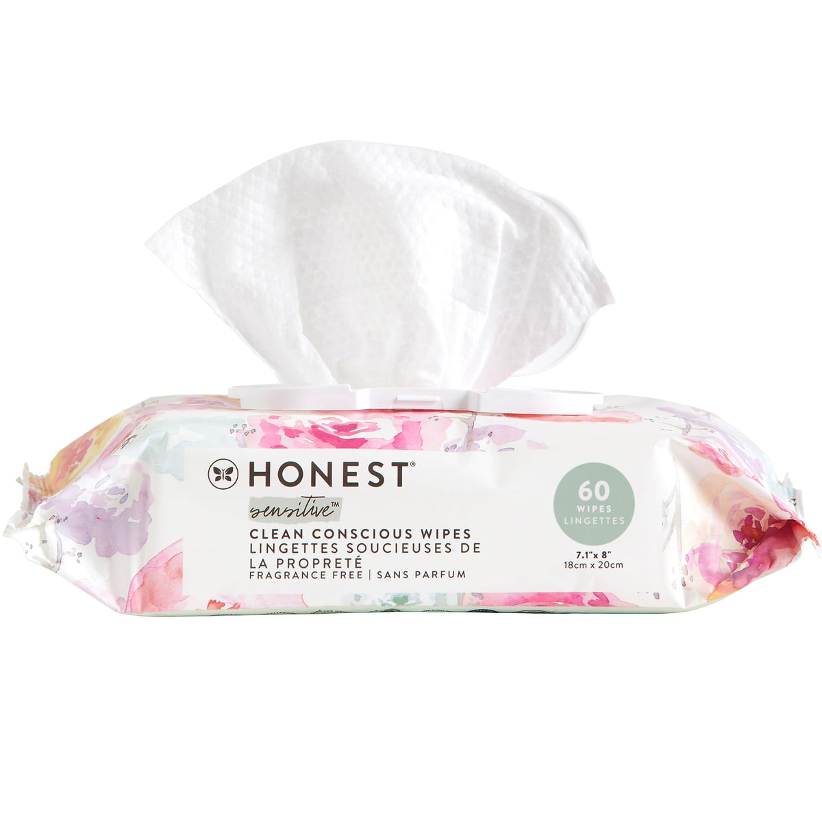 The Honest Company Multi-Use Baby Wipes, Pattern Play, 60 Count