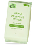 Pixie Menstrual Cup Wipes - On The Go Public Bathroom Feminine Wipes - Safe On Period Cups & Menstrual discs - Biodegradable, Flushable, Ph Balanced (20 Count (2 Pack)