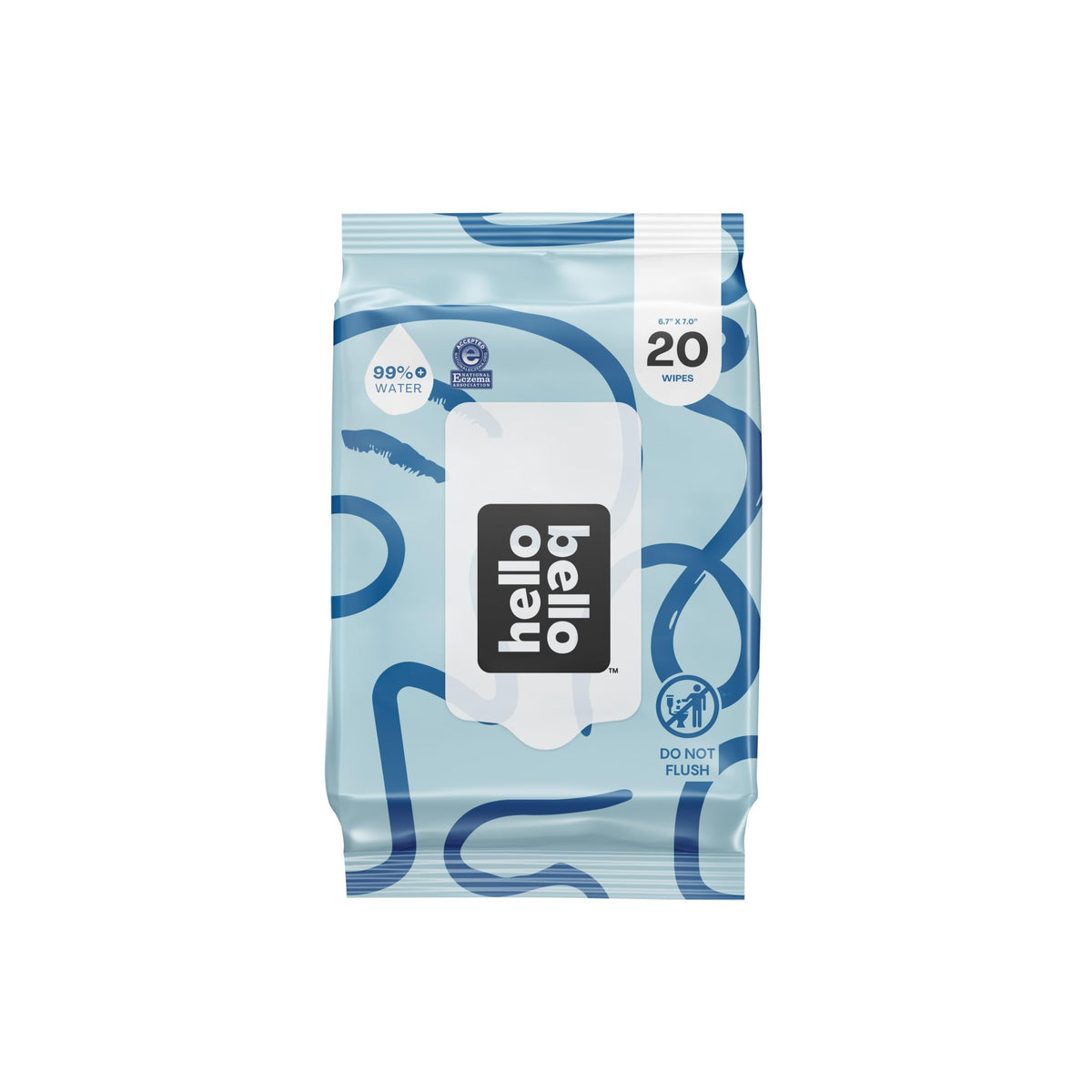 Hello Bello Baby Wipes, Fragrance-Free, 18 Resealable Packets = 1080ct