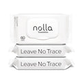Nolla Flushable Wipes, 100% Plant-Based, Plastic-Free and Biodegradable - For Adults and Kids - Unscented + Soothing Aloe and Vitamin E 360 Count (6 Packs of 60)