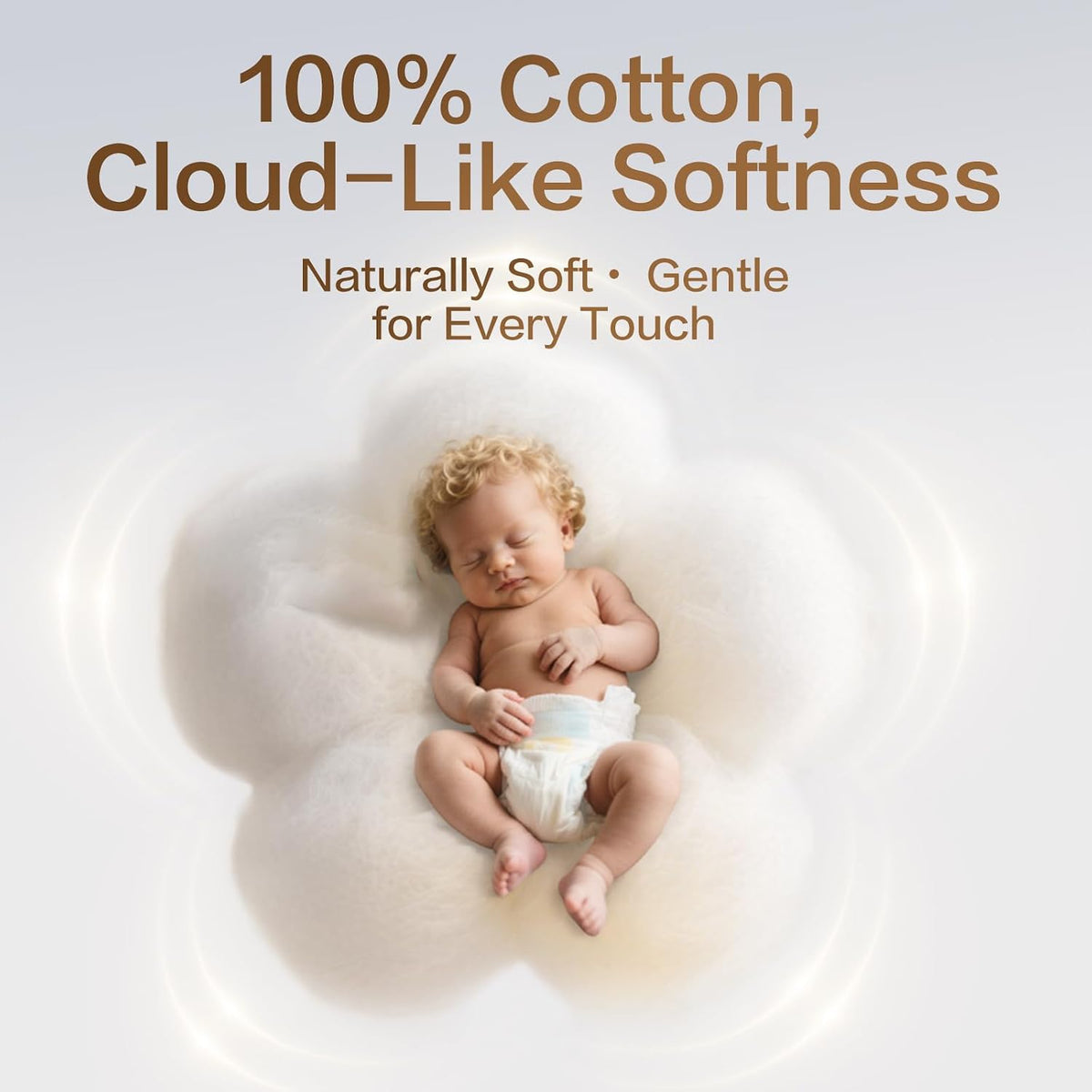 Winner Baby Dry Wipes, 100% Cotton, 600 Count (Pack of 6)