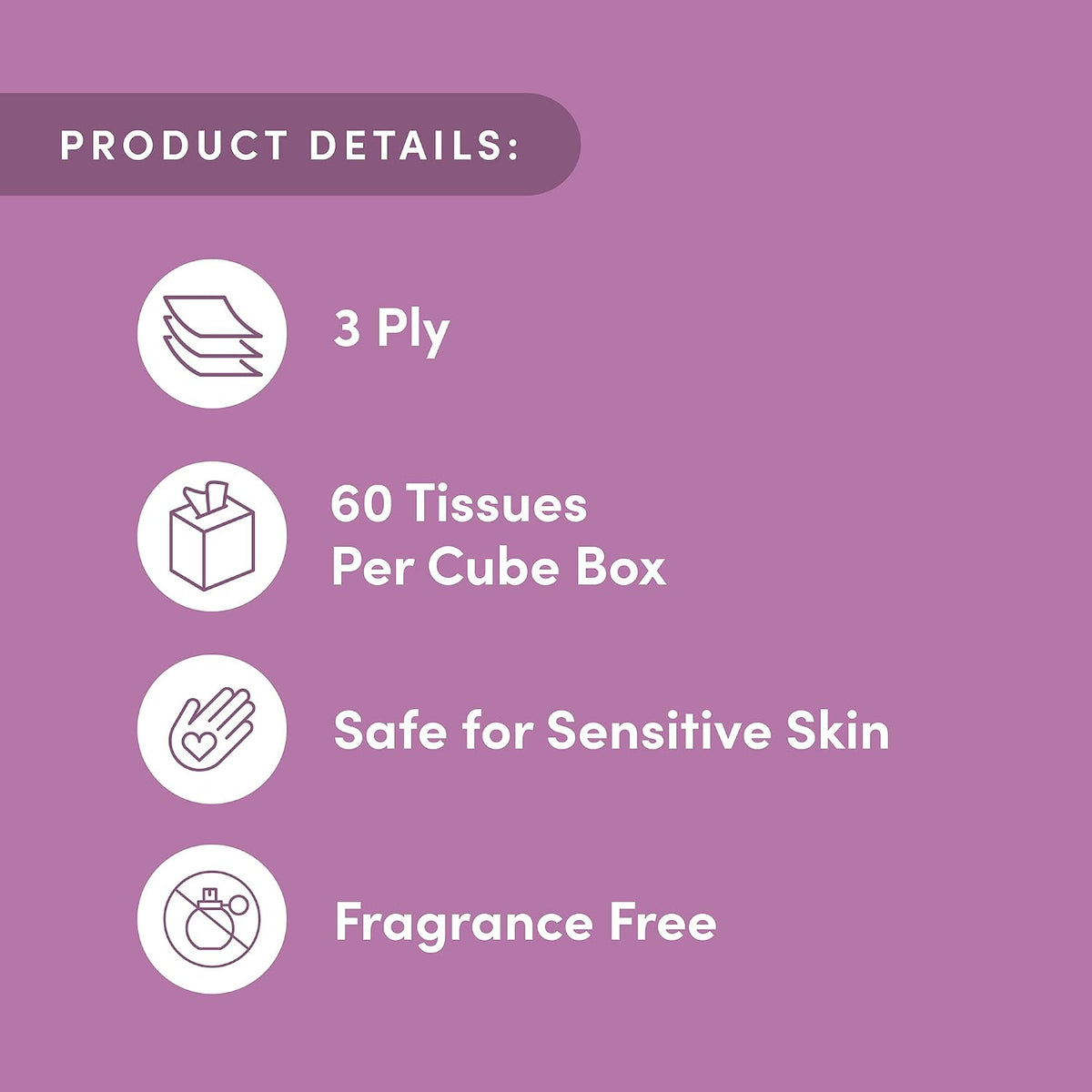 Amazon Aware 100% Bamboo Facial Tissues, 3-Ply, FSC Certified, 12 Pack, 60 Sheets Per Box, 720 Total