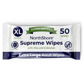 NorthShore Supreme Heavy-Duty Quilted Cleansing Wipes, X-Large,150 Count