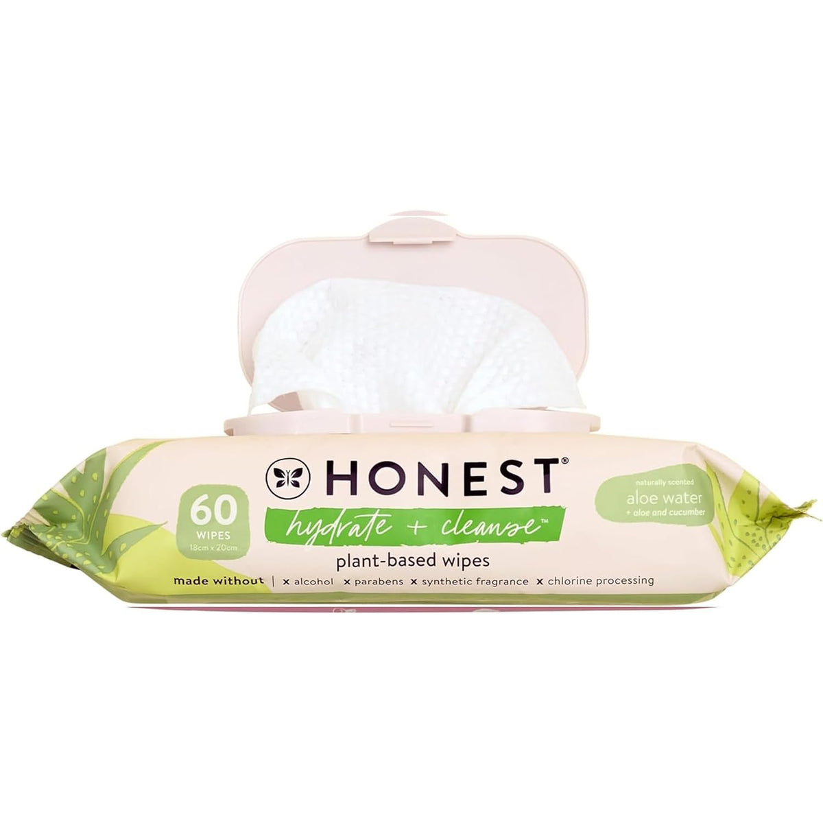 The Honest Company Scented Wipes, Hypoallergenic, Aloe Cucumber, 60 Count