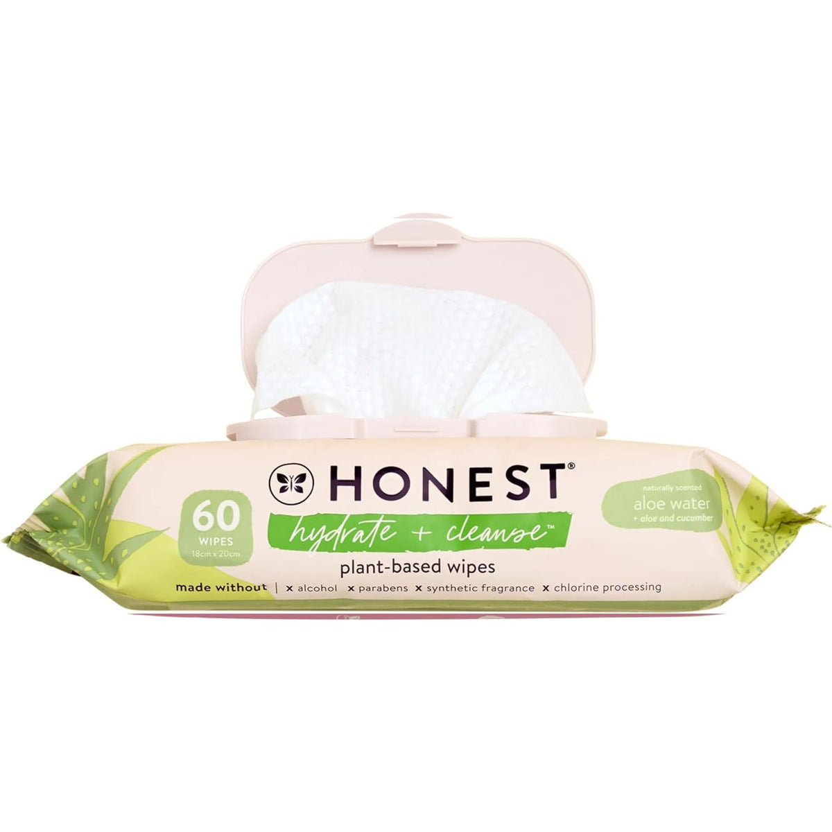 The Honest Company Scented Wipes, Hypoallergenic, Aloe Cucumber, 60 Count