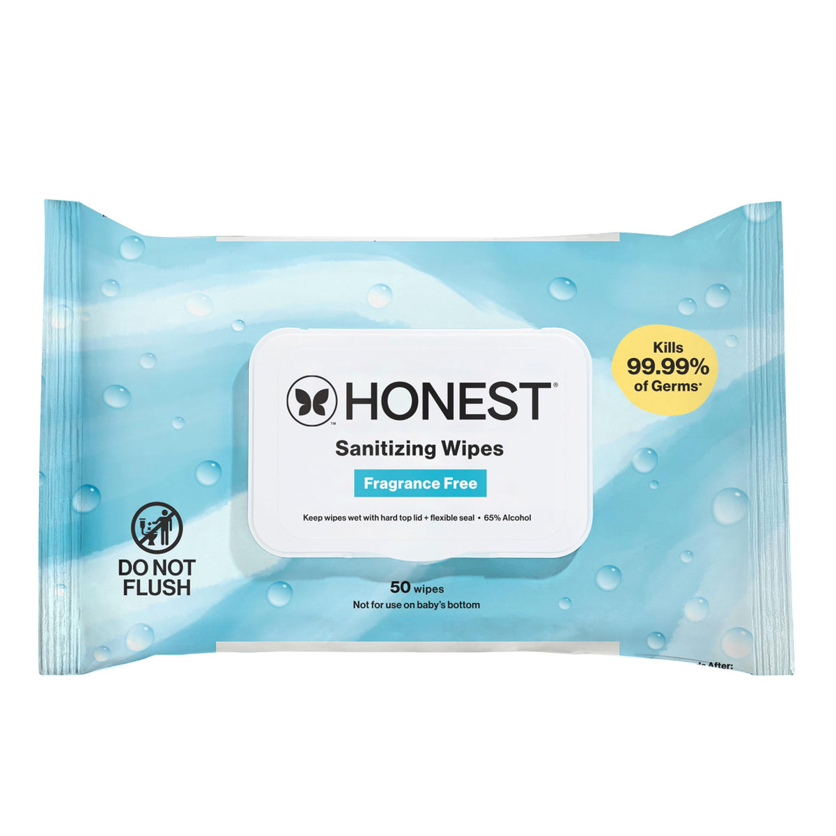 The Honest Company Sanitizing Wipes, Fragrance-Free, Antibacterial, 150ct