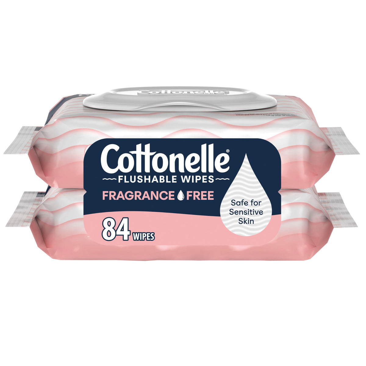 Cottonelle GentlePlus Flushable Wipes, 4 Packs, 42 Wipes per Pack