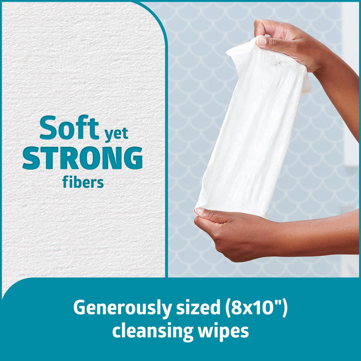 Medline ReadyFlush Flushable Wipes (24 Wipes), Unscented, Biodegradable Flushable Incontinence Wet Wipes for Adults with Aloe, Hypoallergenic and pH-Balanced Personal Cleansing Cloths