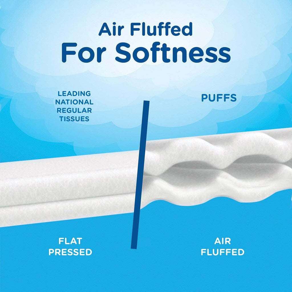 Puffs Plus Lotion Facial Tissues, 10 Family Boxes (132 tissues per Box)