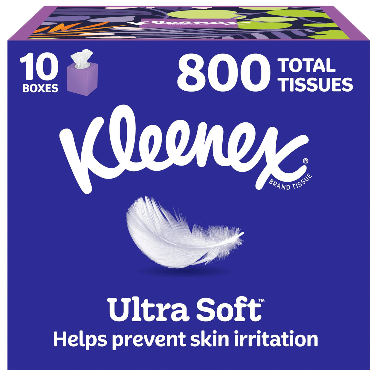 Kleenex Ultra Soft Facial Tissues, 4 Cube Boxes, 60 Tissues per Box