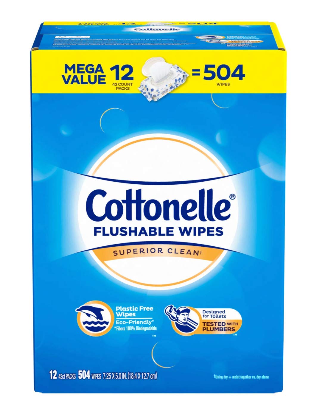 Cottonelle Flushable Wipes (504 Count)