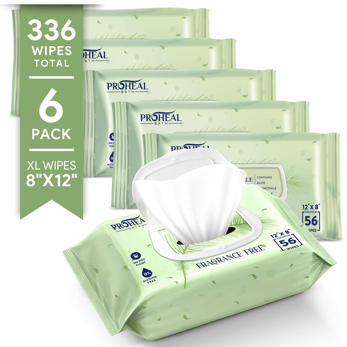 Adult Wet Wipes for Elderly, Extra Large Disposable Washcloths, 112 Count