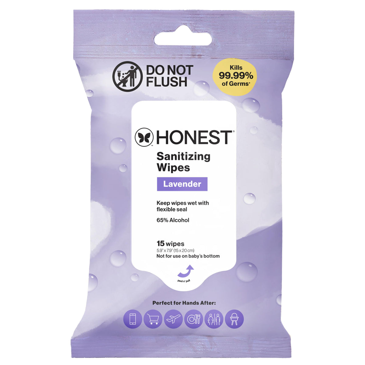 The Honest Company Sanitizing Wipes, Fragrance-Free, Antibacterial, 150ct