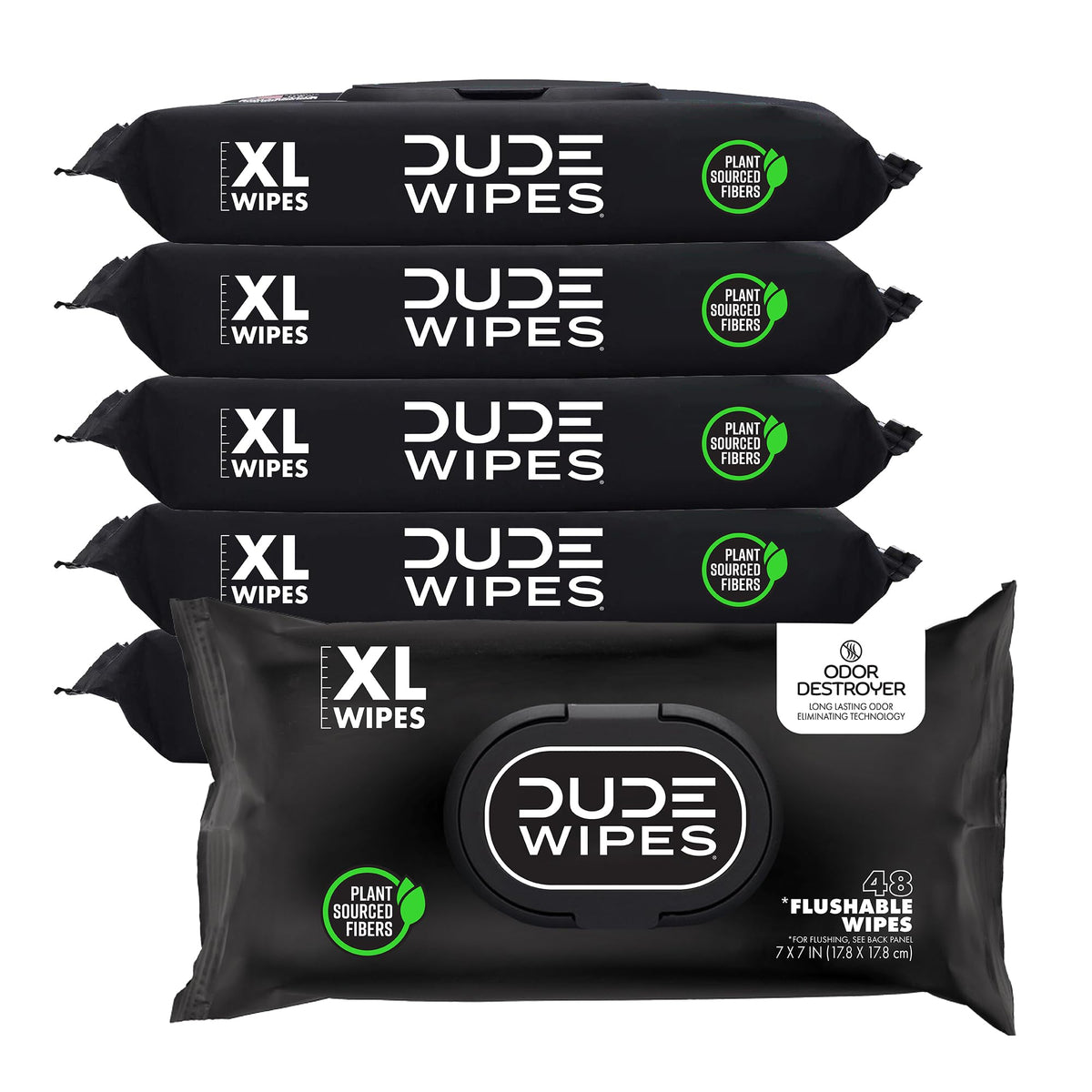 DUDE Wipes Shea BUTTer Adult Flushable Wet Wipes, Moisturizing, 144 Count
