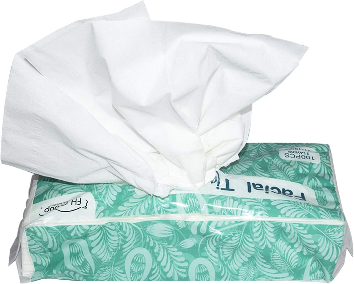 FH Group 3PACK Soft Absorbent Facial Tissues for Home and Travel, 3 Pack