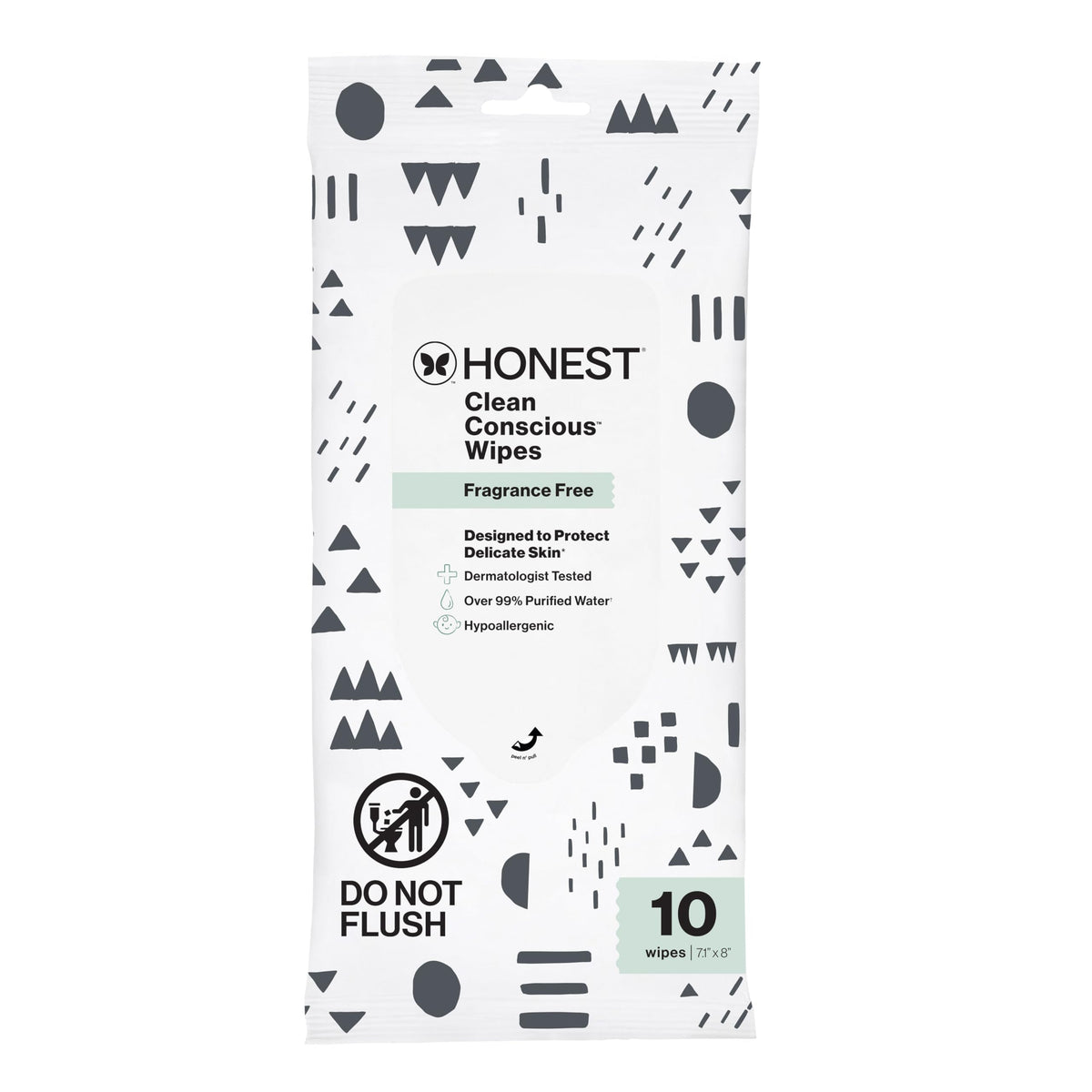 The Honest Company Multi-Use Baby Wipes, Pattern Play, 720 Count