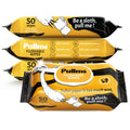 Pack of 6, 300 Counts - Flushable Wipes For Adults, Woman, Man, Family - Travel, Toilet, Bathroom Wipes Flushable Pack - Vitamin E & Aloe - Sewer & Septic Safe