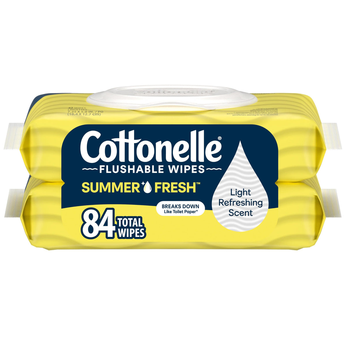 Cottonelle GentlePlus Flushable Wipes, 8 Packs, 42 Wipes per Pack
