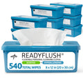 Medline ReadyFlush Flushable Wipes (60 Wipes per Tub), Scented, Biodegradable Flushable Incontinence Wet Wipes for Adults with Aloe, Hypoallergenic & pH-Balanced Personal Cleansing Cloths, 8" x 12"