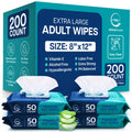 Body Wipes for Adults Bathing No Rinse - (400 Ct) - Adult Wipes for Elderly