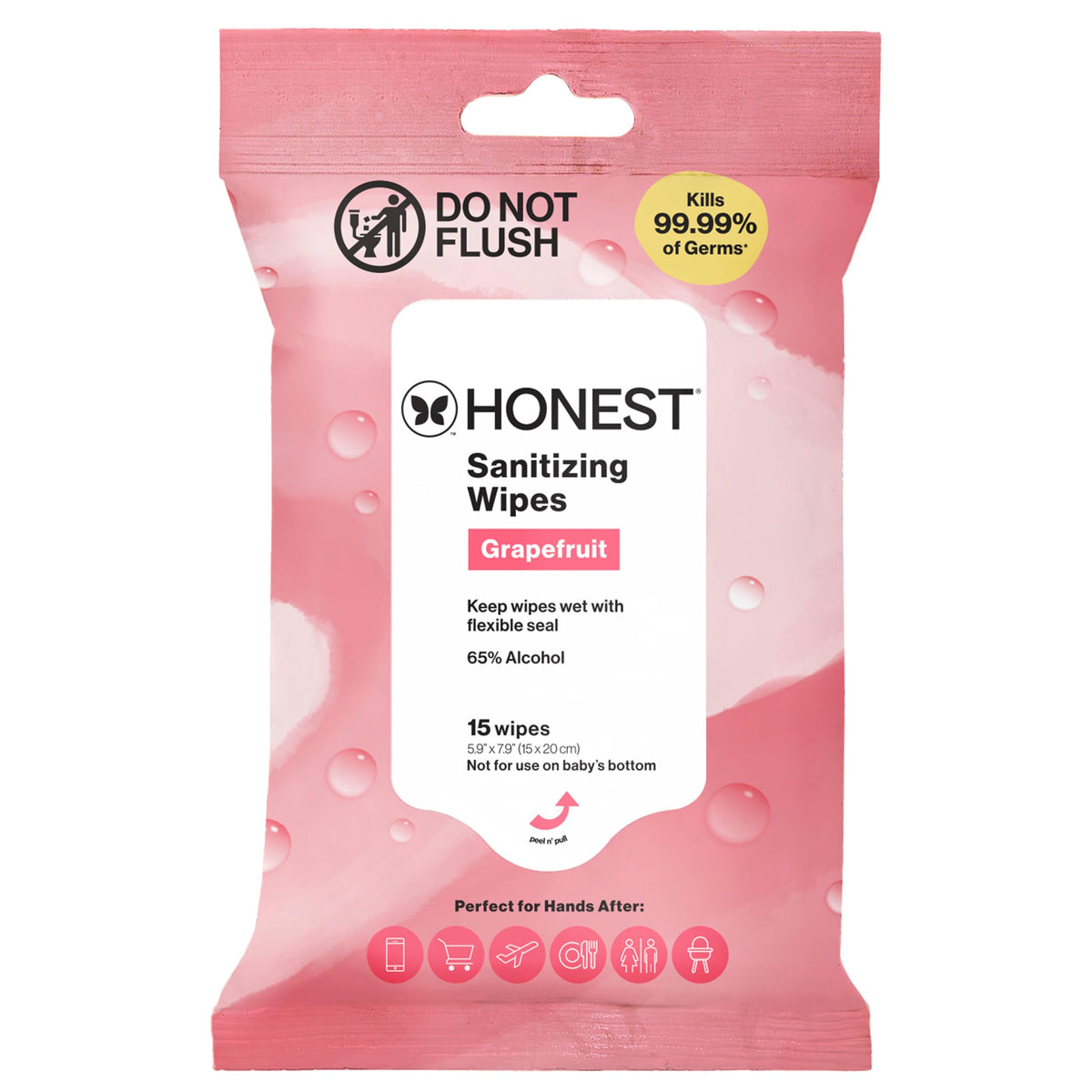The Honest Company Sanitizing Wipes, Fragrance-Free, Antibacterial, 150ct
