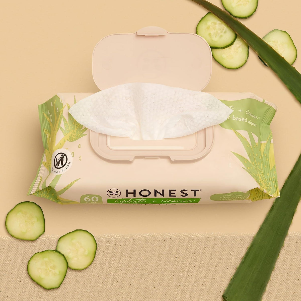 The Honest Company Benefit Wipes, Aloe + Cucumber, 240 Count