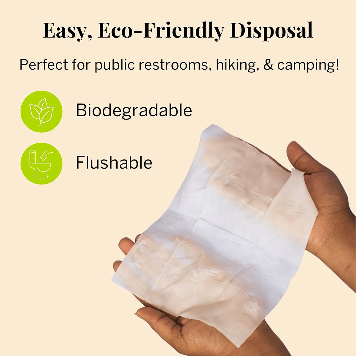 Pixie Menstrual Cup Wipes - On The Go Public Bathroom Feminine Wipes - Safe On Period Cups & Menstrual discs - Biodegradable, Flushable, Ph Balanced (20 Count (2 Pack)