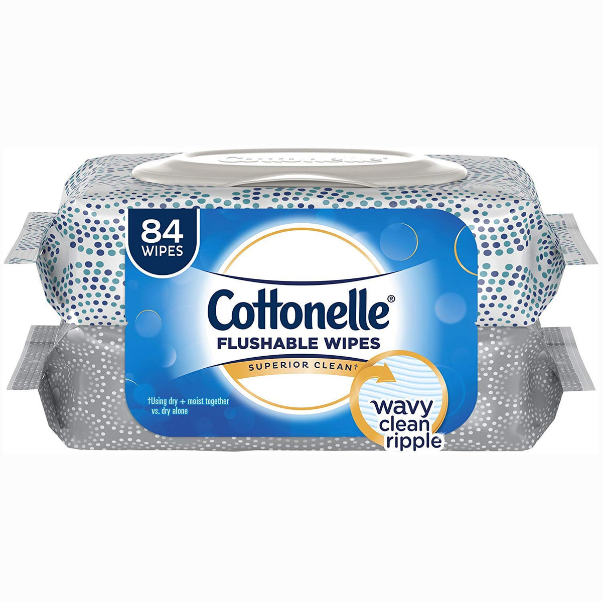 Cottonelle Fresh Care On-The-Go Flushable Wipes, 24 Packs, 14 Wipes per Pack