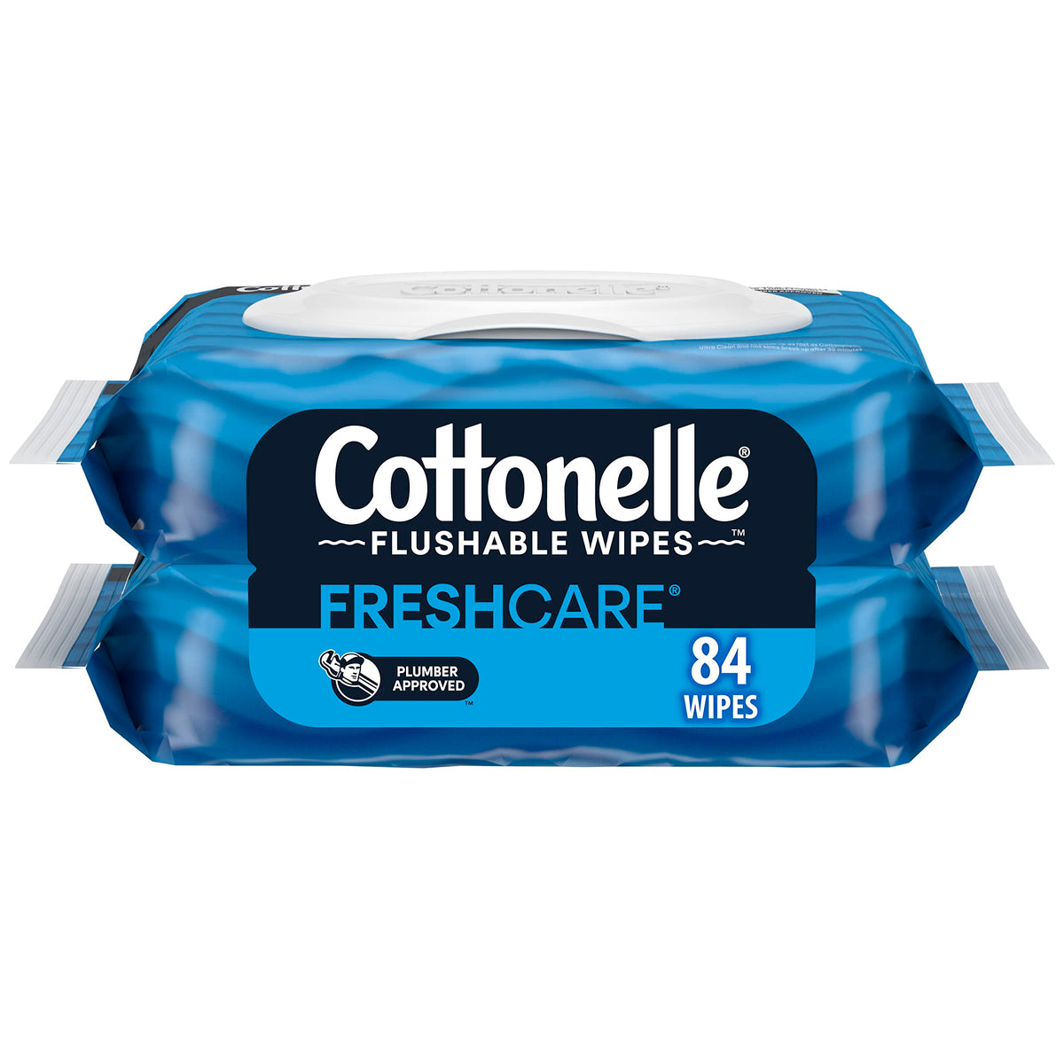 Cottonelle Fresh Care On-The-Go Flushable Wipes, 24 Packs, 14 Wipes per Pack
