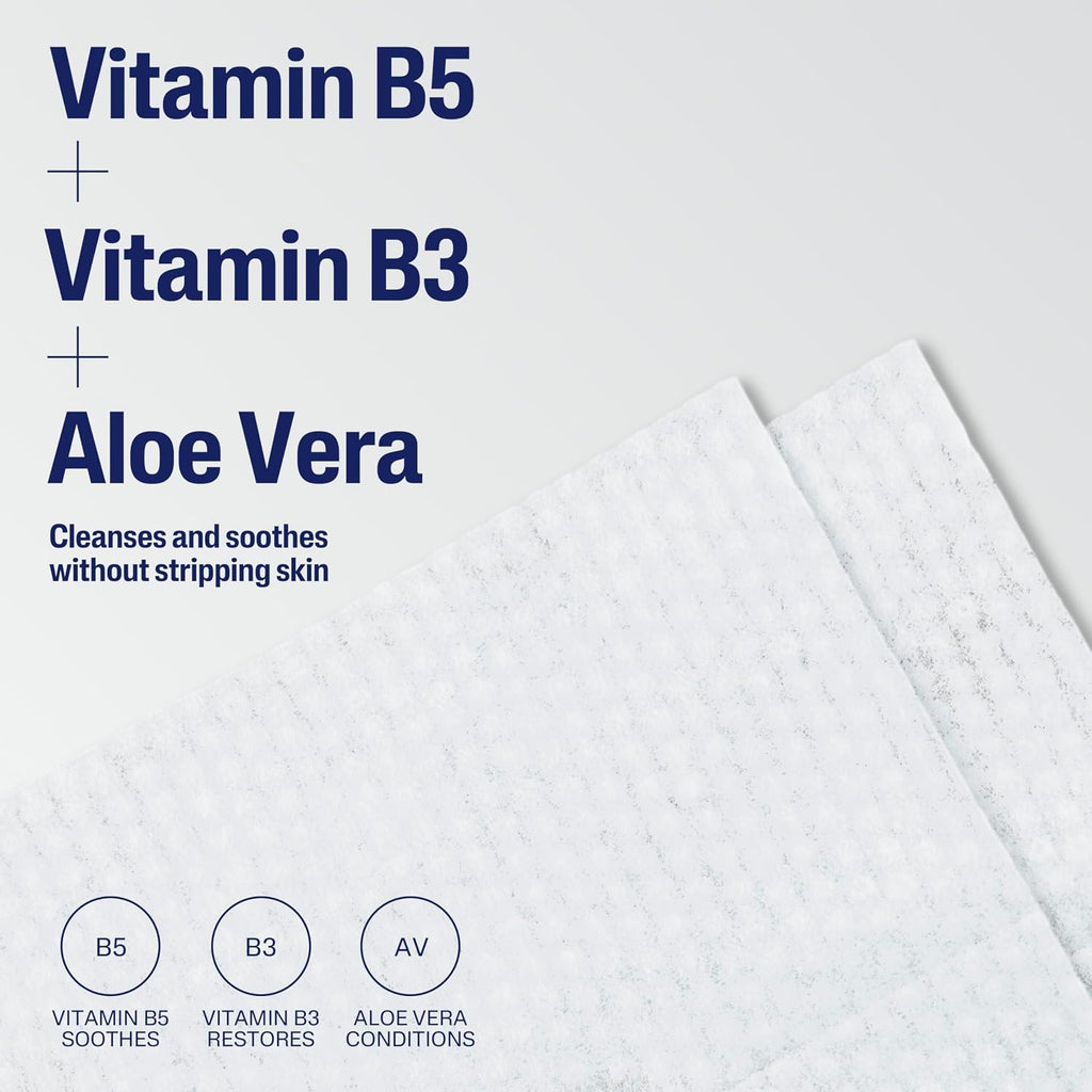 Cetaphil Cleansing Face & Body Wipes, Fragrance Free, 25ct, 3-Pack