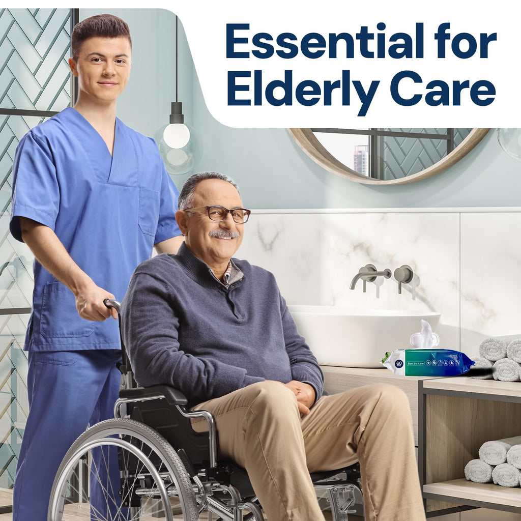 OPTEEL Adult Wipes for the Elderly – Extra Large 8x13, Pre-Moistened 720ct