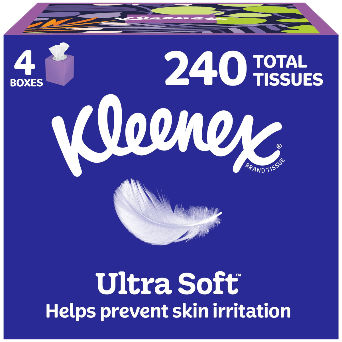 Kleenex Ultra Soft Facial Tissues, 8 Cube Boxes, 80 Tissues per Box