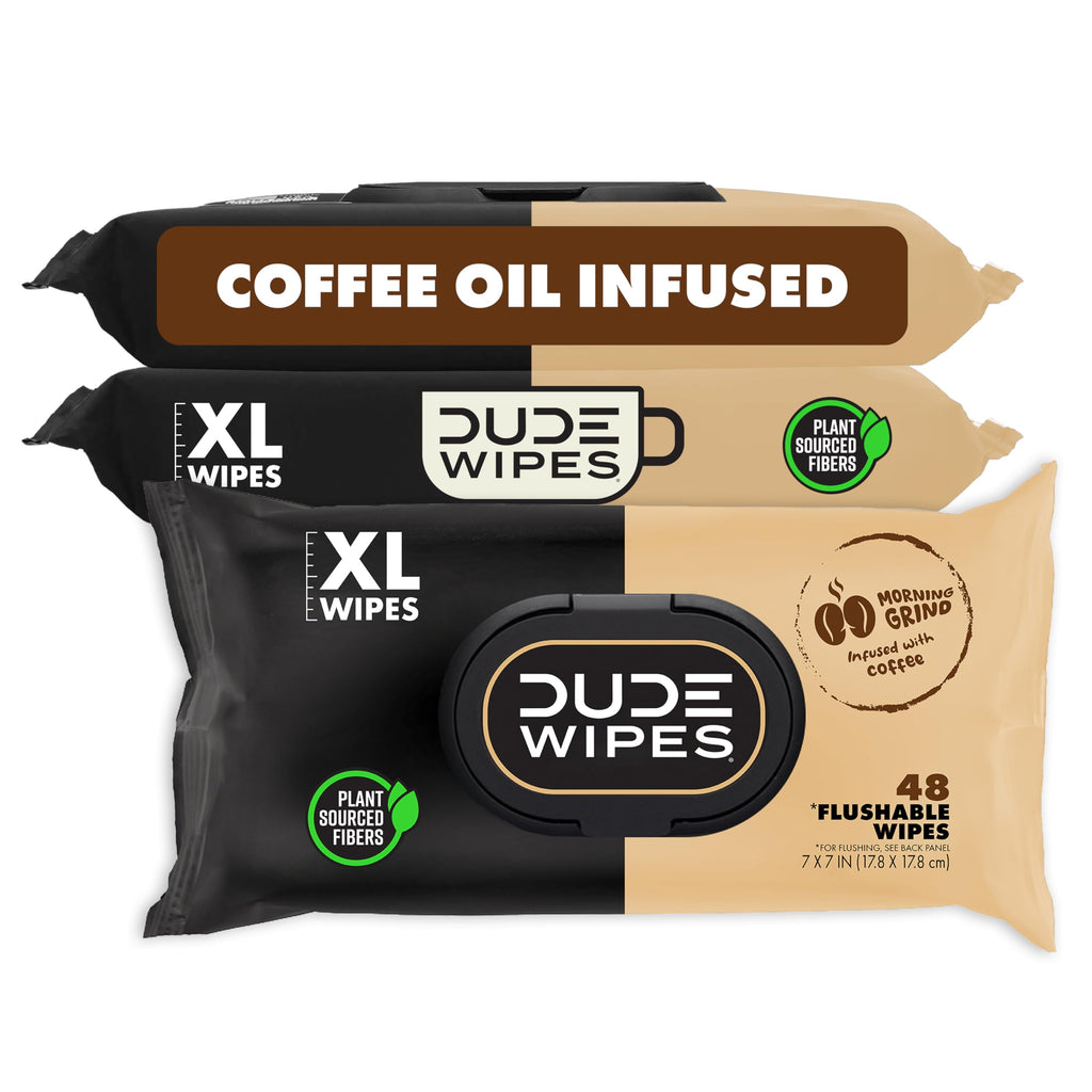 DUDE Wipes Poopsicle Adult Flushable Wet Wipes, Ice Pop Scented, 144 Count