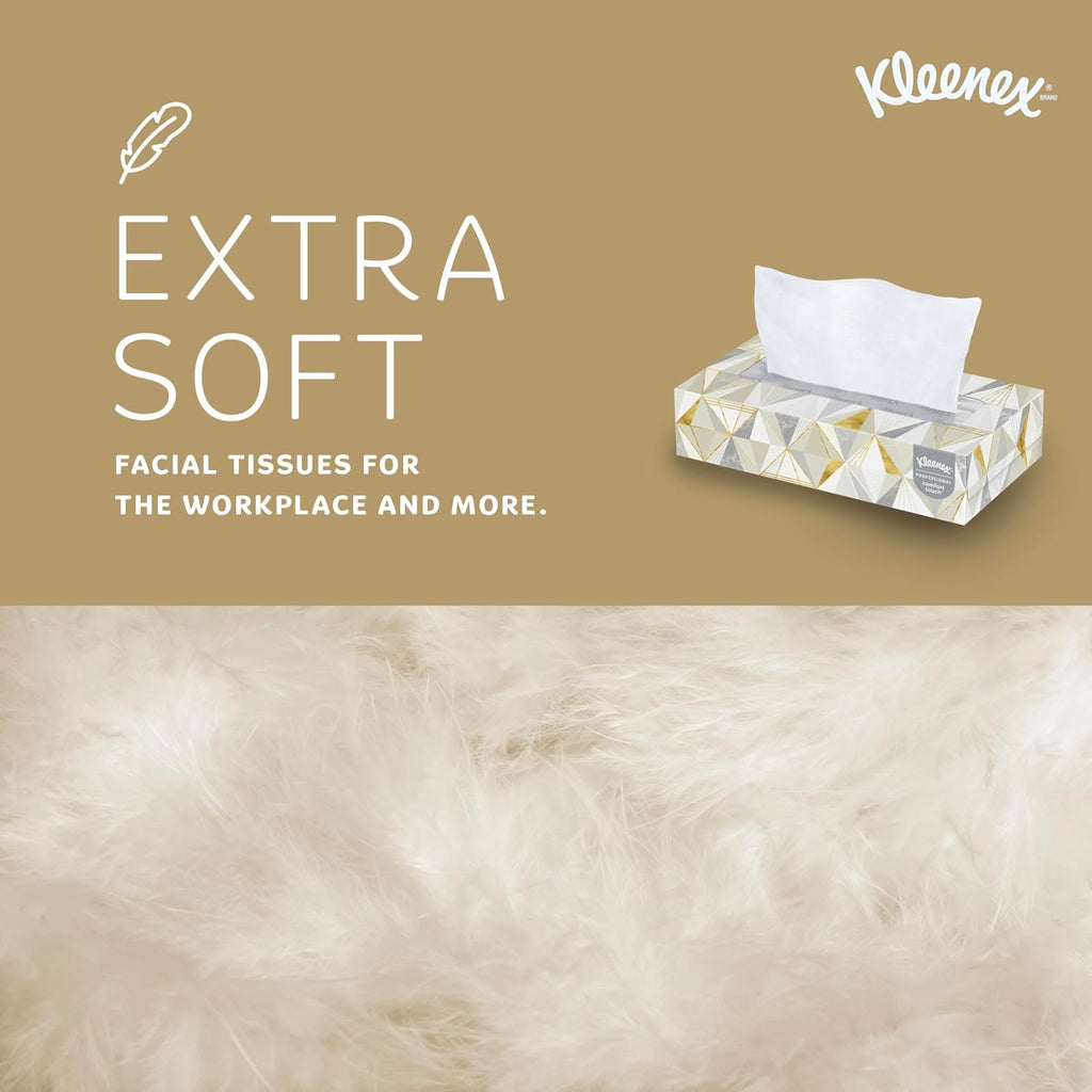 Kleenex Professional Facial Tissue, Bulk, 12 Boxes x 125 Tissues (03076)