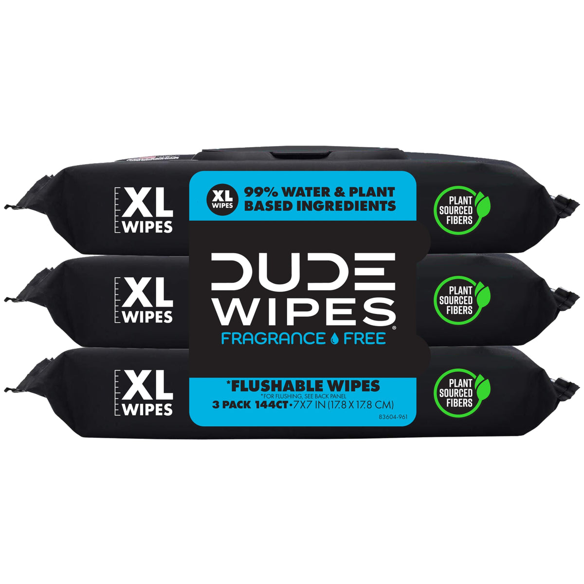DUDE Wipes Shea BUTTer Adult Flushable Wet Wipes, Moisturizing, 144 Count