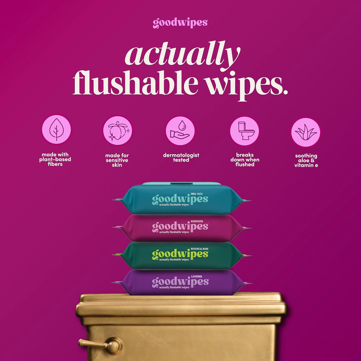 goodwipes Flushable Wipes (6 Pack)