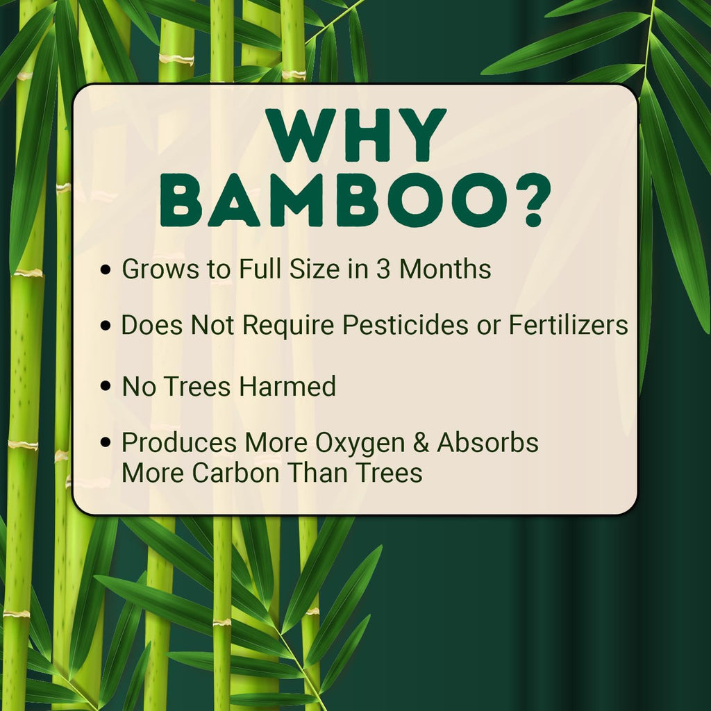 MOTHER EARTH Bamboo Facial Tissues 4 Ply, Lint Free Flat Box Tissue, Hypoallergenic, Unscented, Tree Free, Septic Safe, Gentle for Sensitive Skin, 360 Count (60 Sheets x 6 Boxes)