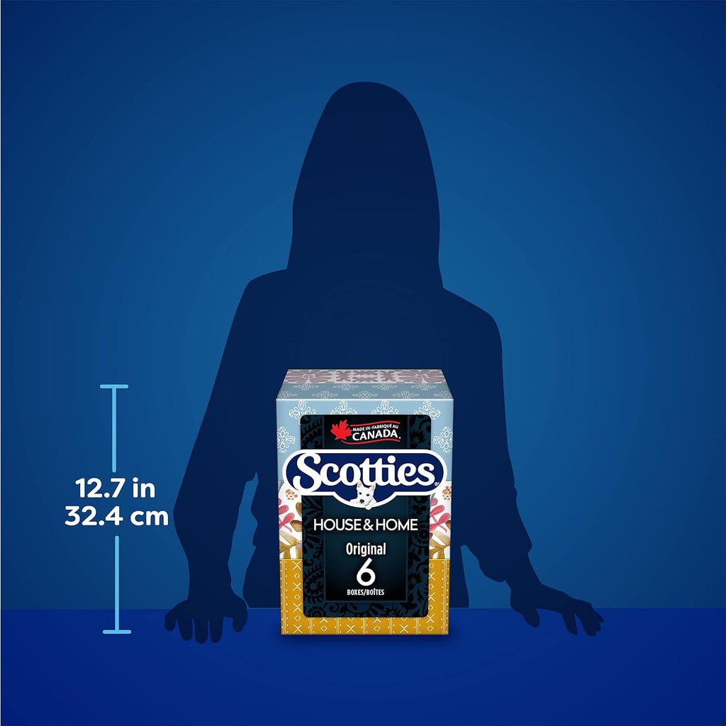 Scotties Facial Tissue, 2-ply, 126 sheets per box - 6 Pack (Canadian)