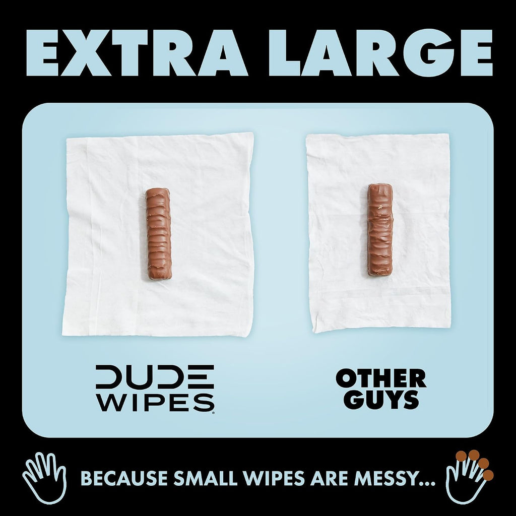 DUDE Wipes Medicated Hemorrhoid Flushable Wipes, Witch Hazel, 144 Count