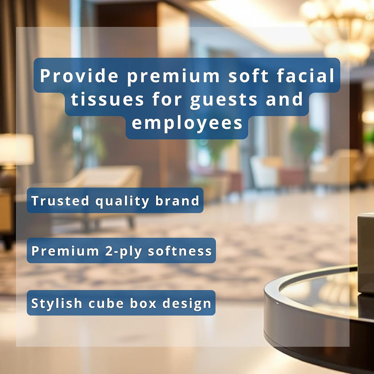 Georgia Pacific Angel Soft Professional Series 2-Ply Facial Tissue by GP PRO, Cube Box, 96 Sheets Per Box, 36 Boxes Per Case, 46580